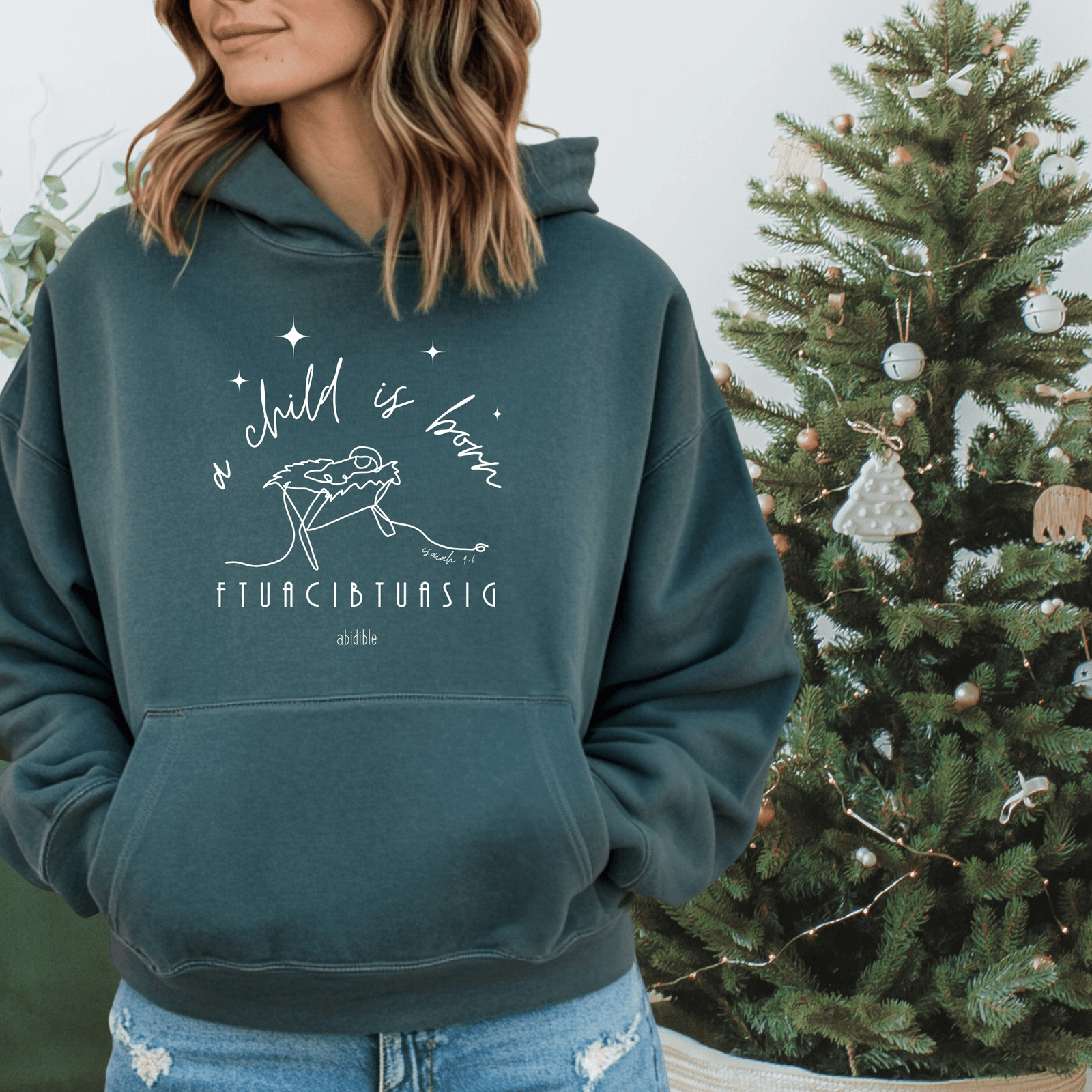 "A Child is Born" Unisex Comfort Colors™ Hoodie Hoodie Printify 