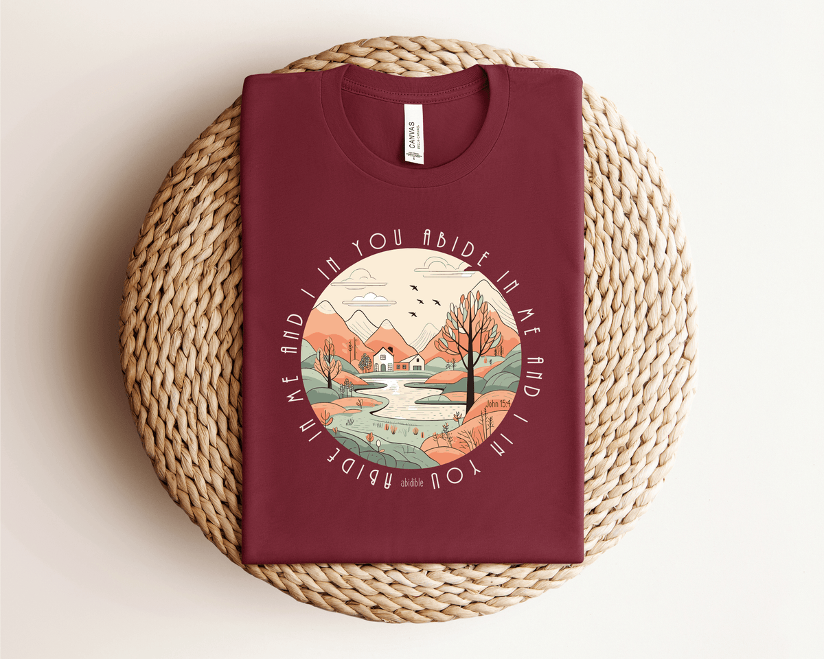 &quot;Abide in Me&quot; Bella + Canvas Unisex Short Sleeve Tee T-Shirt Printify 
