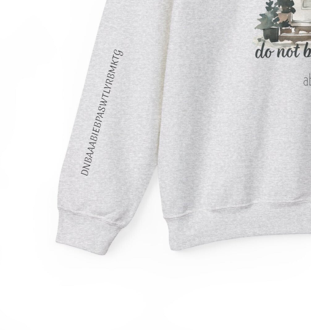 &quot;Do Not Be Anxious&quot; Unisex Heavy Blend™ Crewneck (Verse Lettered on Sleeve) Sweatshirt Printify 