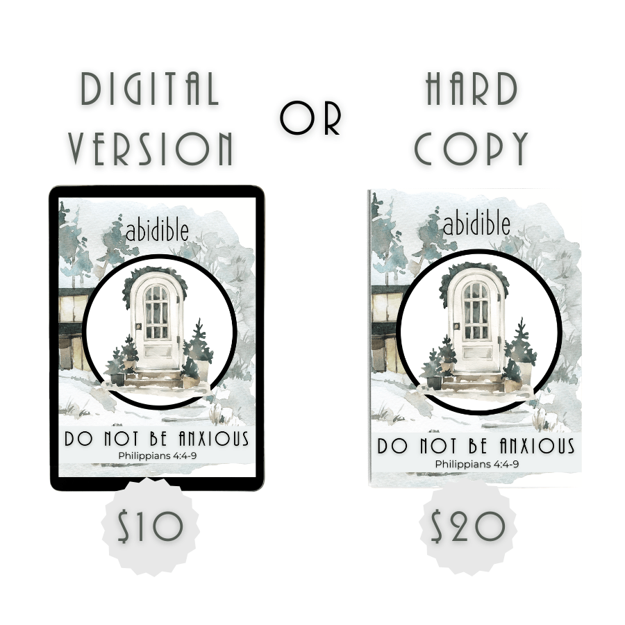 #010 Abidible &quot;Do Not Be Anxious&quot; Study Study abidible 