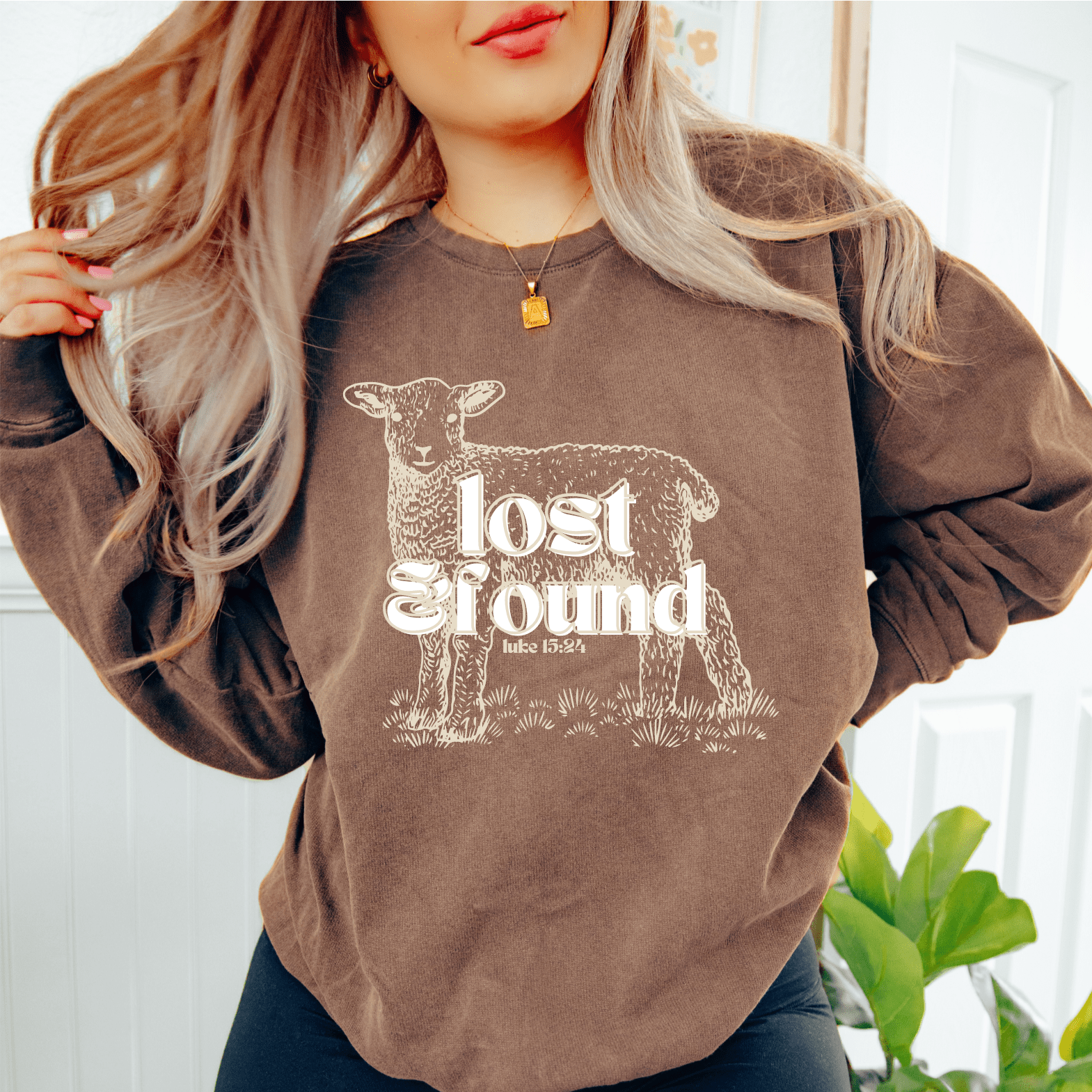 "Lost and Found" Unisex Comfort Colors™ Crewneck Sweatshirt Printify 