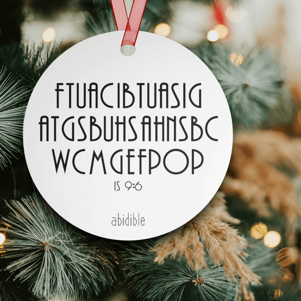 DAY 7 | Abidible A Child is Born Metal Christmas Ornament (Collect All 6) Home Decor Printify 