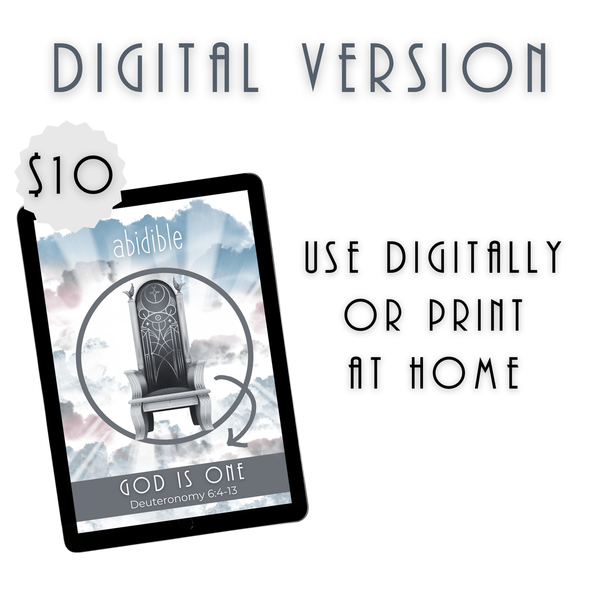 #001 Abidible &quot;God is One&quot; Study Study abidible 