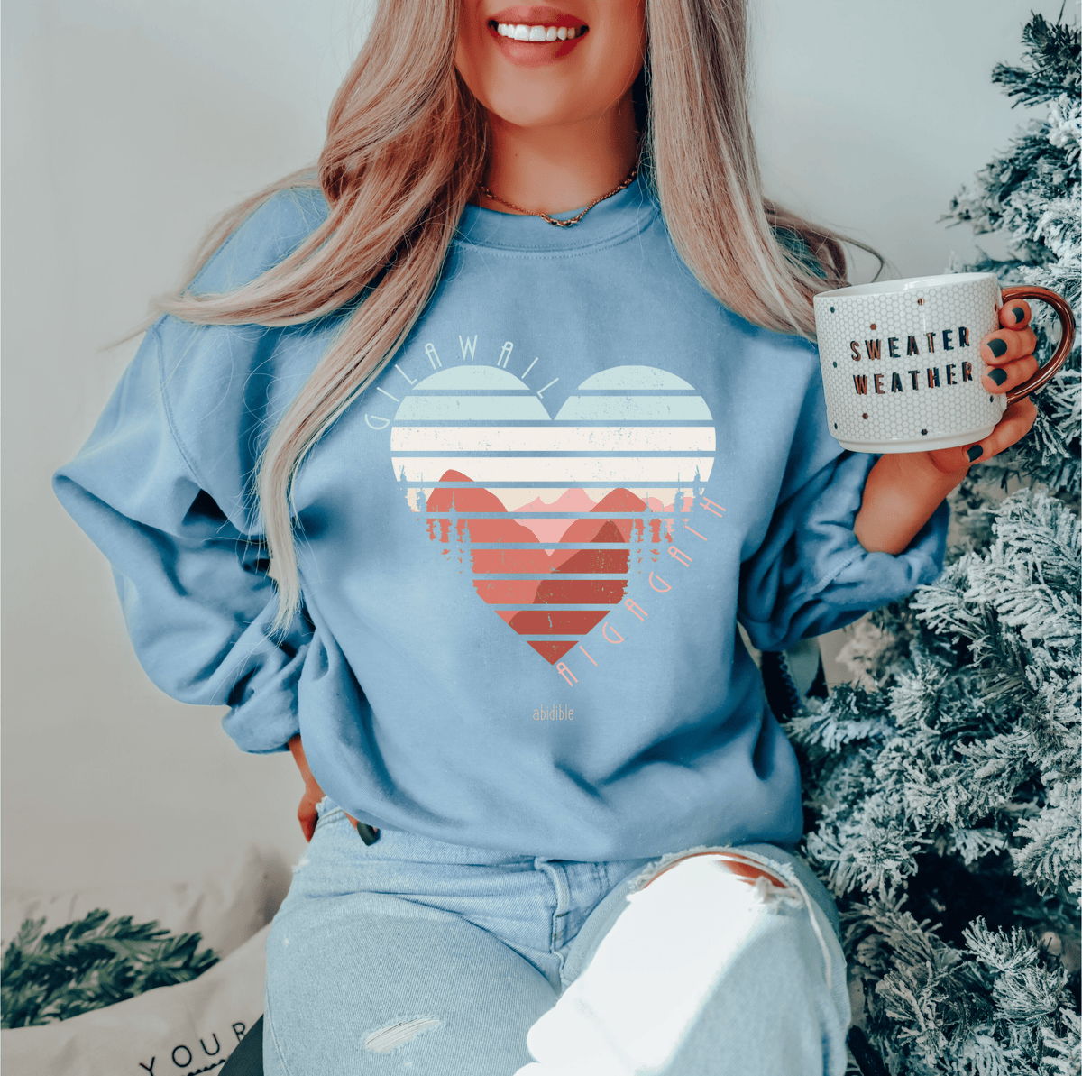 &quot;God is Love&quot; Unisex Heavy Blend™ Crewneck Sweatshirt Sweatshirt Printify 