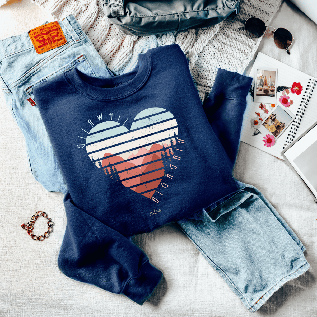 &quot;God is Love&quot; Unisex Heavy Blend™ Crewneck Sweatshirt Sweatshirt Printify 