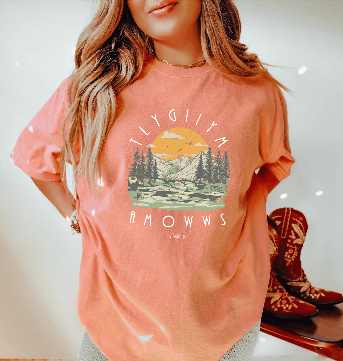 God is Mighty&quot; Unisex Comfort Colors T-Shirt T-Shirt Printify 