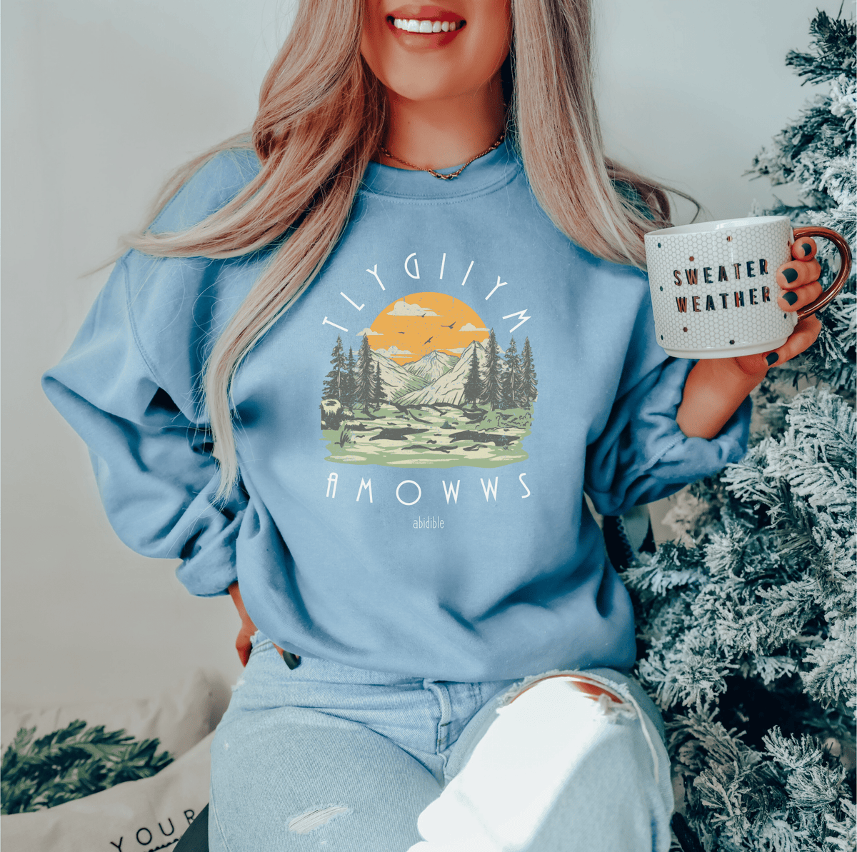 &quot;God is Mighty&quot; Unisex Heavy Blend™ Crewneck Sweatshirt Sweatshirt Printify 