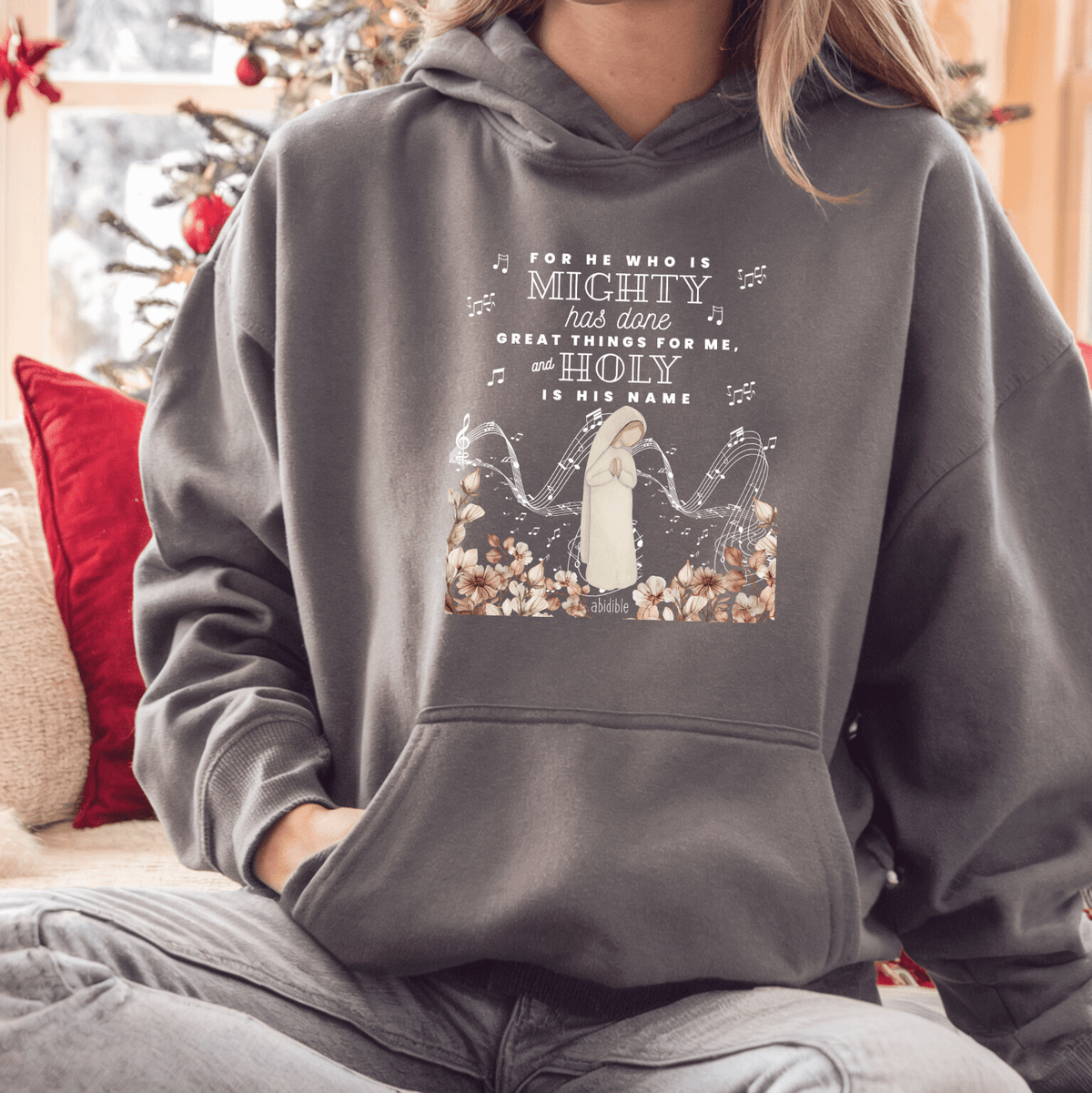 DAY 5 | Mary&#39;s Song &quot;He Who is Mighty&quot; Gildan Heavy Blend™ Hoodie Hoodie Printify 