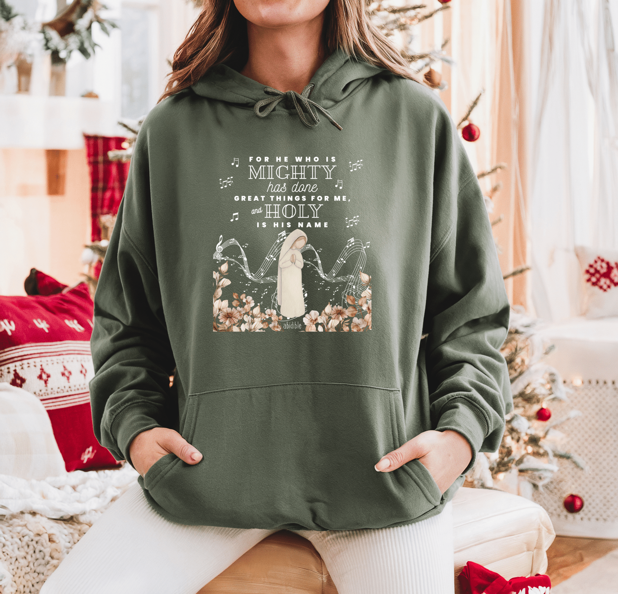 DAY 5 | Mary's Song "He Who is Mighty" Gildan Heavy Blend™ Hoodie Hoodie Printify 