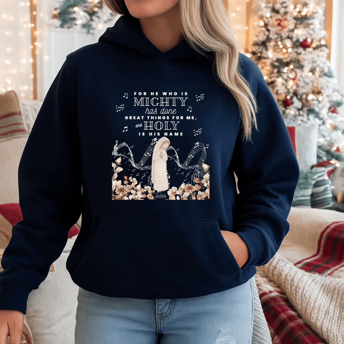 DAY 5 | Mary&#39;s Song &quot;He Who is Mighty&quot; Gildan Heavy Blend™ Hoodie Hoodie Printify 