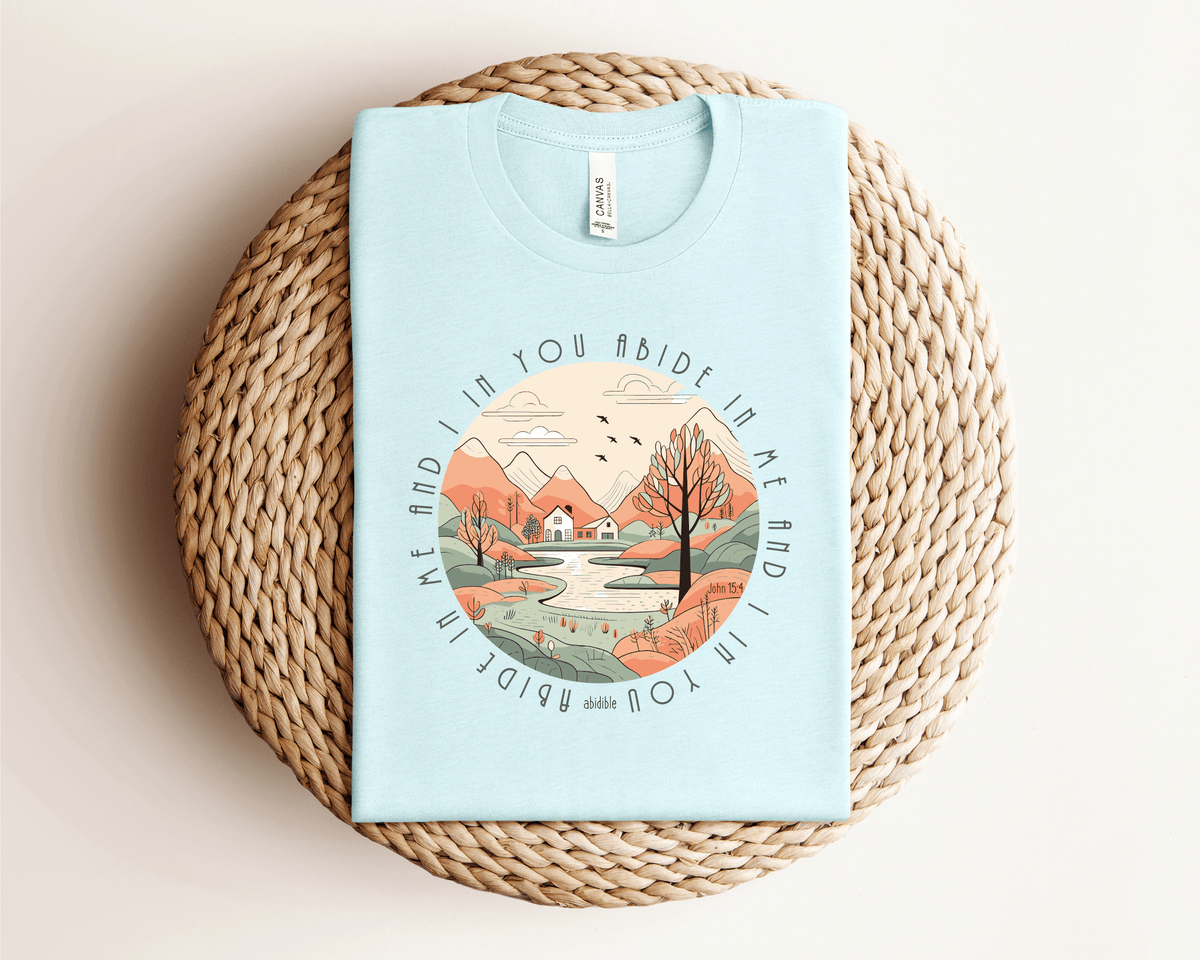 &quot;Abide in Me&quot; Bella + Canvas Unisex Short Sleeve Tee T-Shirt Printify 