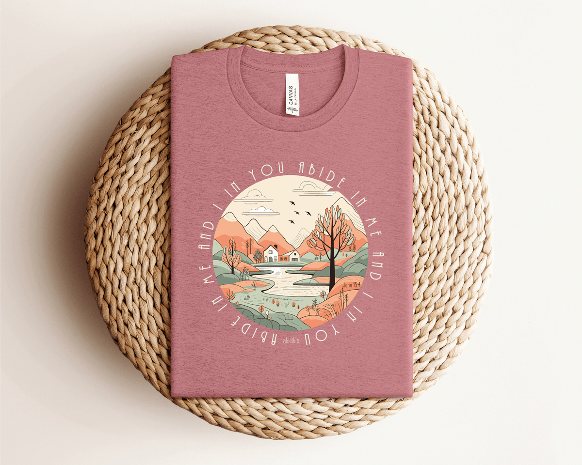 &quot;Abide in Me&quot; Bella + Canvas Unisex Short Sleeve Tee T-Shirt Printify 