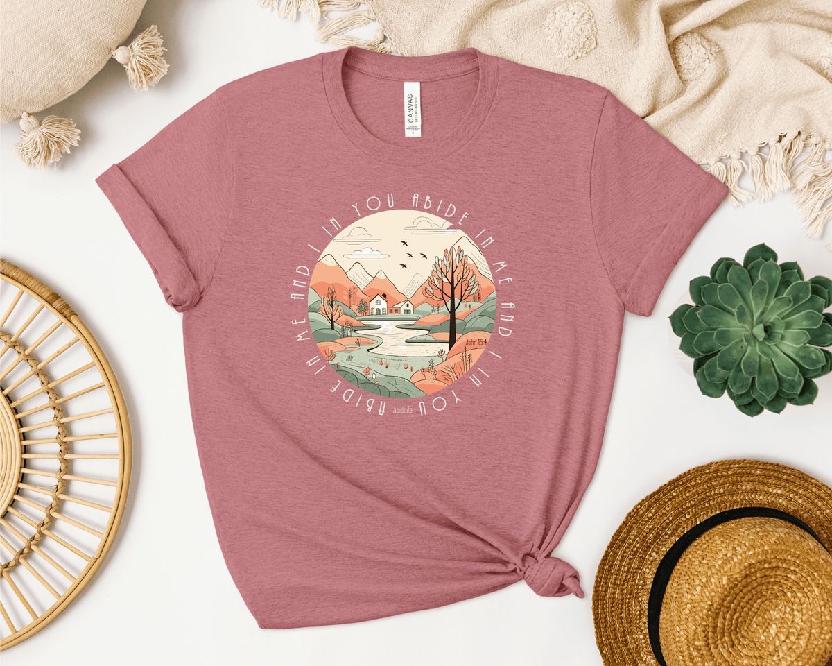 &quot;Abide in Me&quot; Bella + Canvas Unisex Short Sleeve Tee T-Shirt Printify 