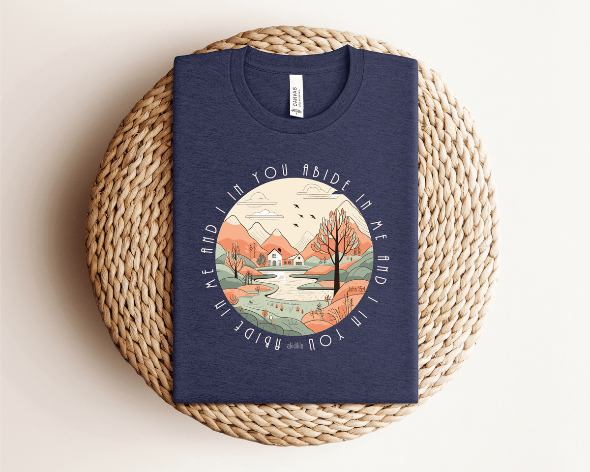 &quot;Abide in Me&quot; Bella + Canvas Unisex Short Sleeve Tee T-Shirt Printify 