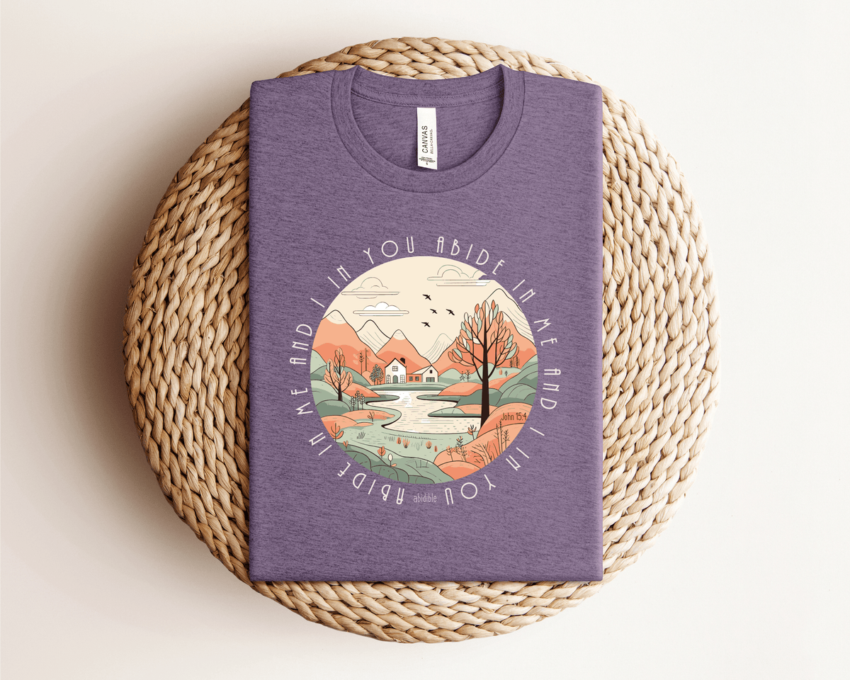 &quot;Abide in Me&quot; Bella + Canvas Unisex Short Sleeve Tee T-Shirt Printify 