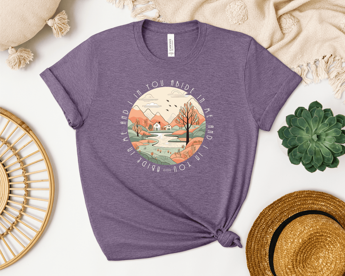 &quot;Abide in Me&quot; Bella + Canvas Unisex Short Sleeve Tee T-Shirt Printify 
