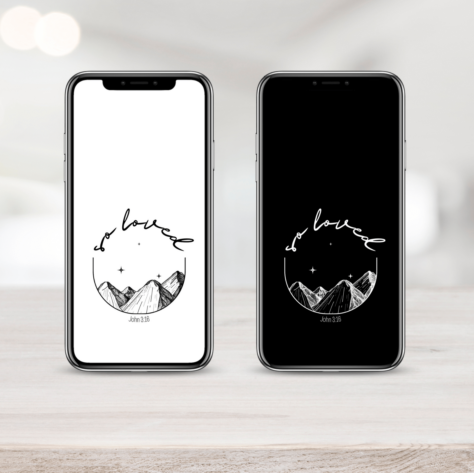 "So Loved" Phone Wallpaper Digital Artwork abidible 