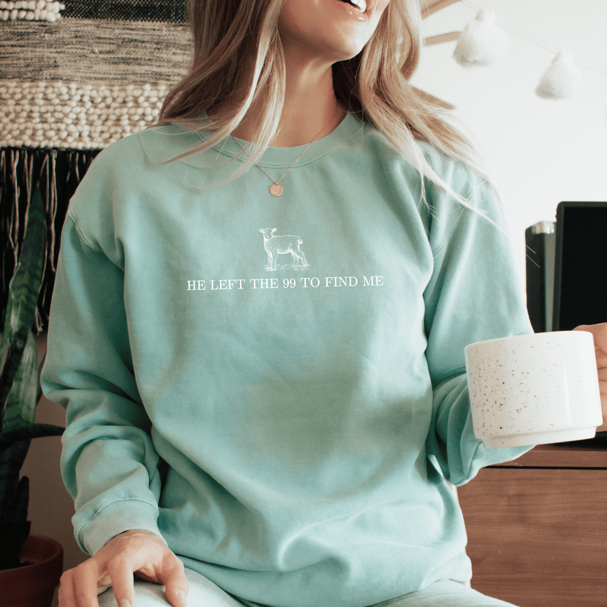 &quot;Left the 99&quot; Unisex Comfort Colors™ Crewneck Sweatshirt Printify 