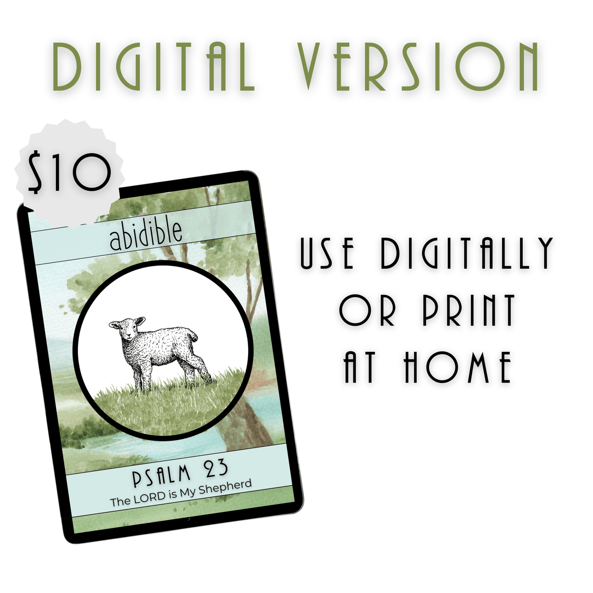 #007 Abidible &quot;Psalm 23&quot; Study Study abidible 