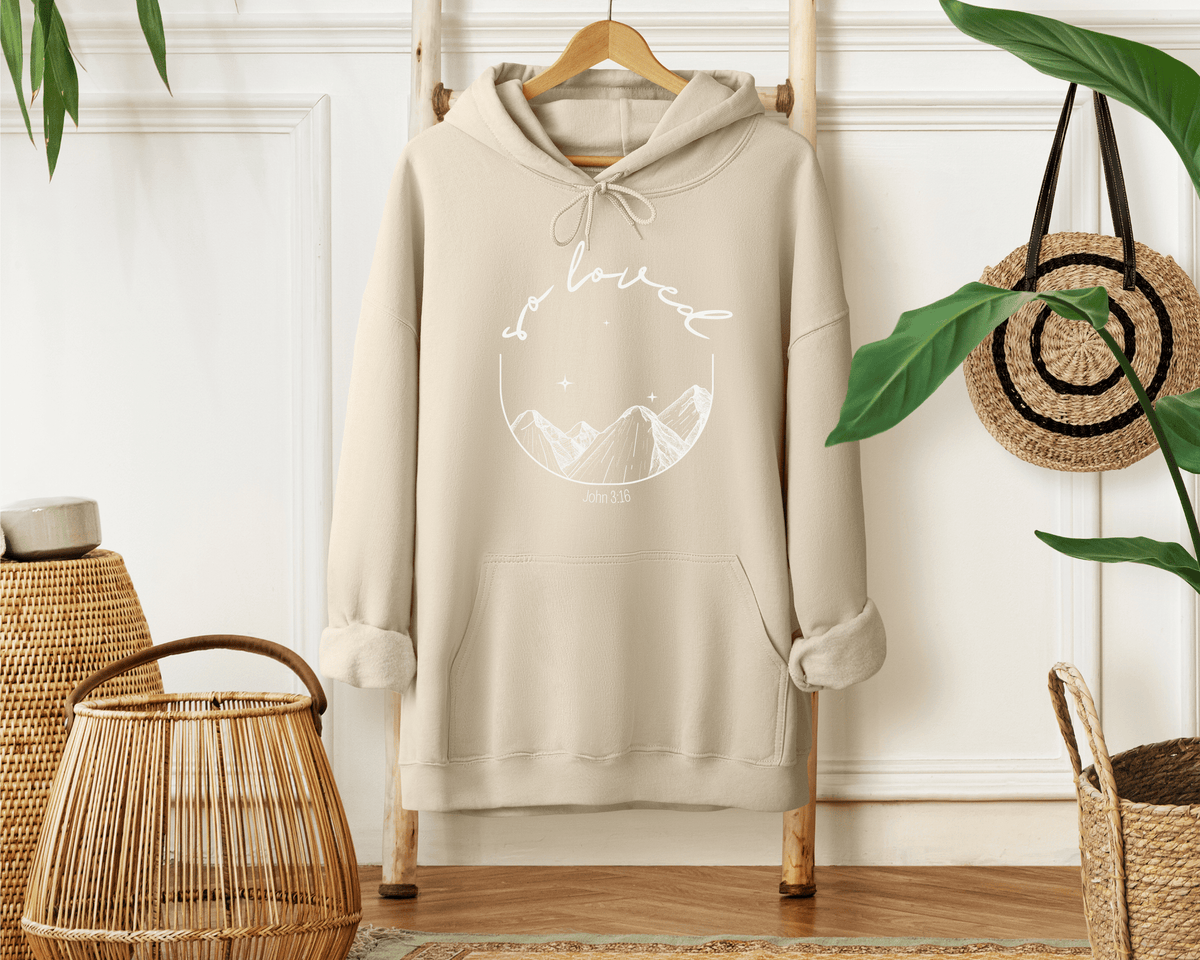 &quot;So Loved&quot; Unisex Heavy Blend™ Hooded Sweatshirt Hoodie Printify 