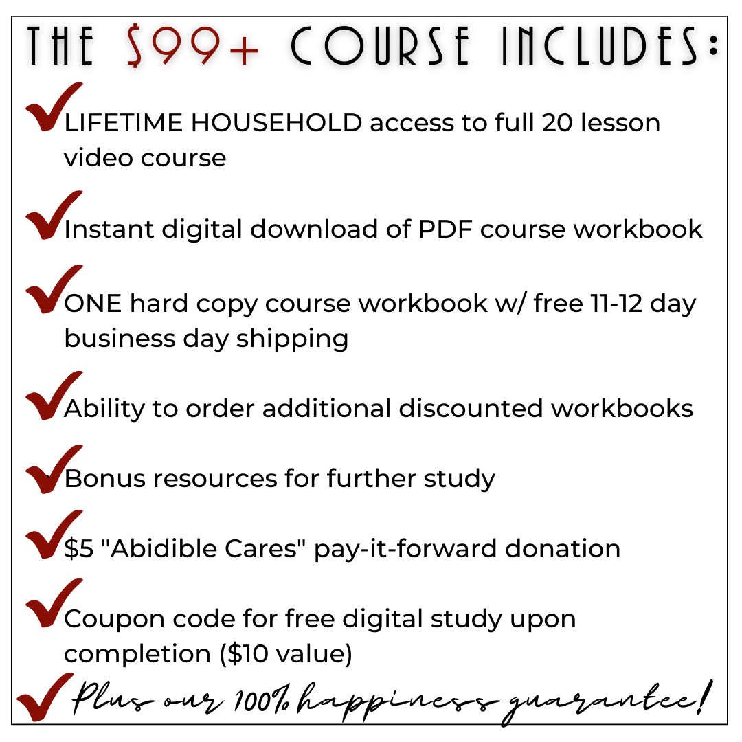 (INDIVIDUAL/FAMILY) &quot;How to Study the Bible&quot; Course + Workbook Course Thinkific 