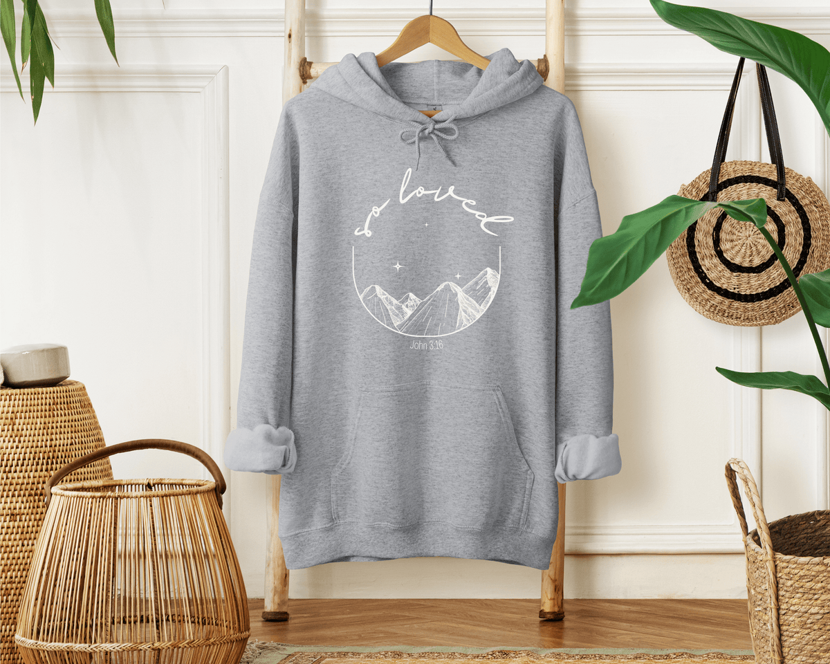 &quot;So Loved&quot; Unisex Heavy Blend™ Hooded Sweatshirt Hoodie Printify 