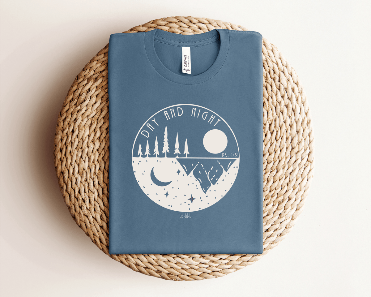&quot;Day and Night&quot; Bella + Canvas Unisex Short Sleeve Tee T-Shirt Printify 