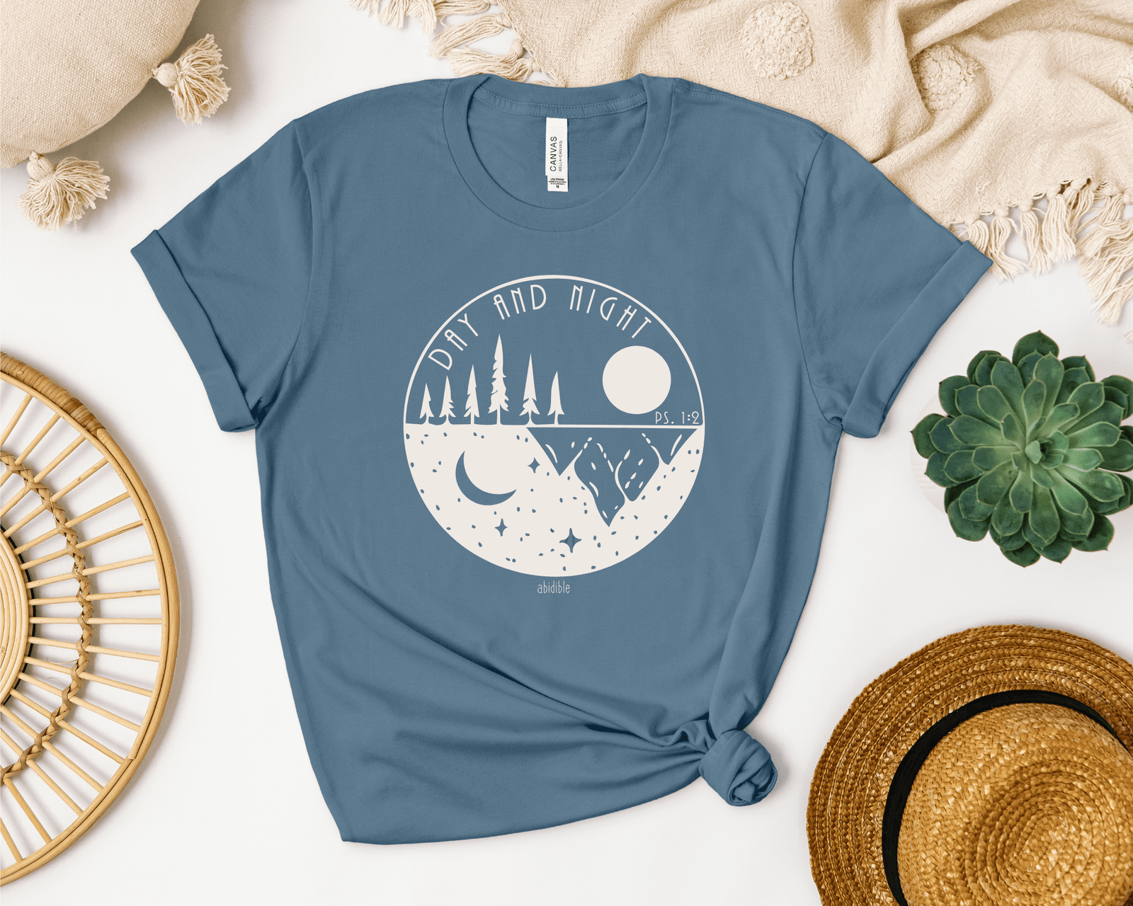 "Day and Night" Bella + Canvas Unisex Short Sleeve Tee T-Shirt Printify 