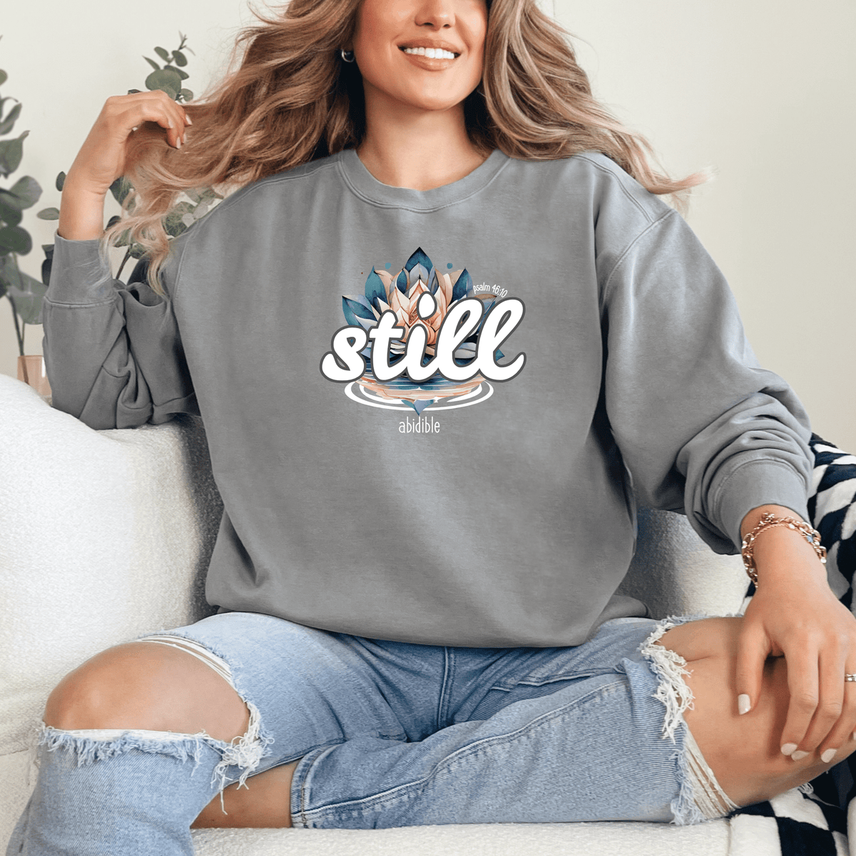 &quot;Still&quot; Unisex Comfort Colors Crewneck Sweatshirt Printify 