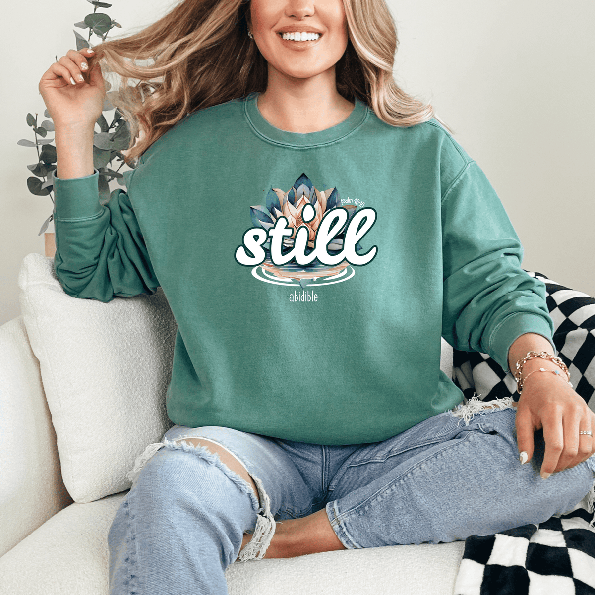&quot;Still&quot; Unisex Comfort Colors Crewneck Sweatshirt Printify 