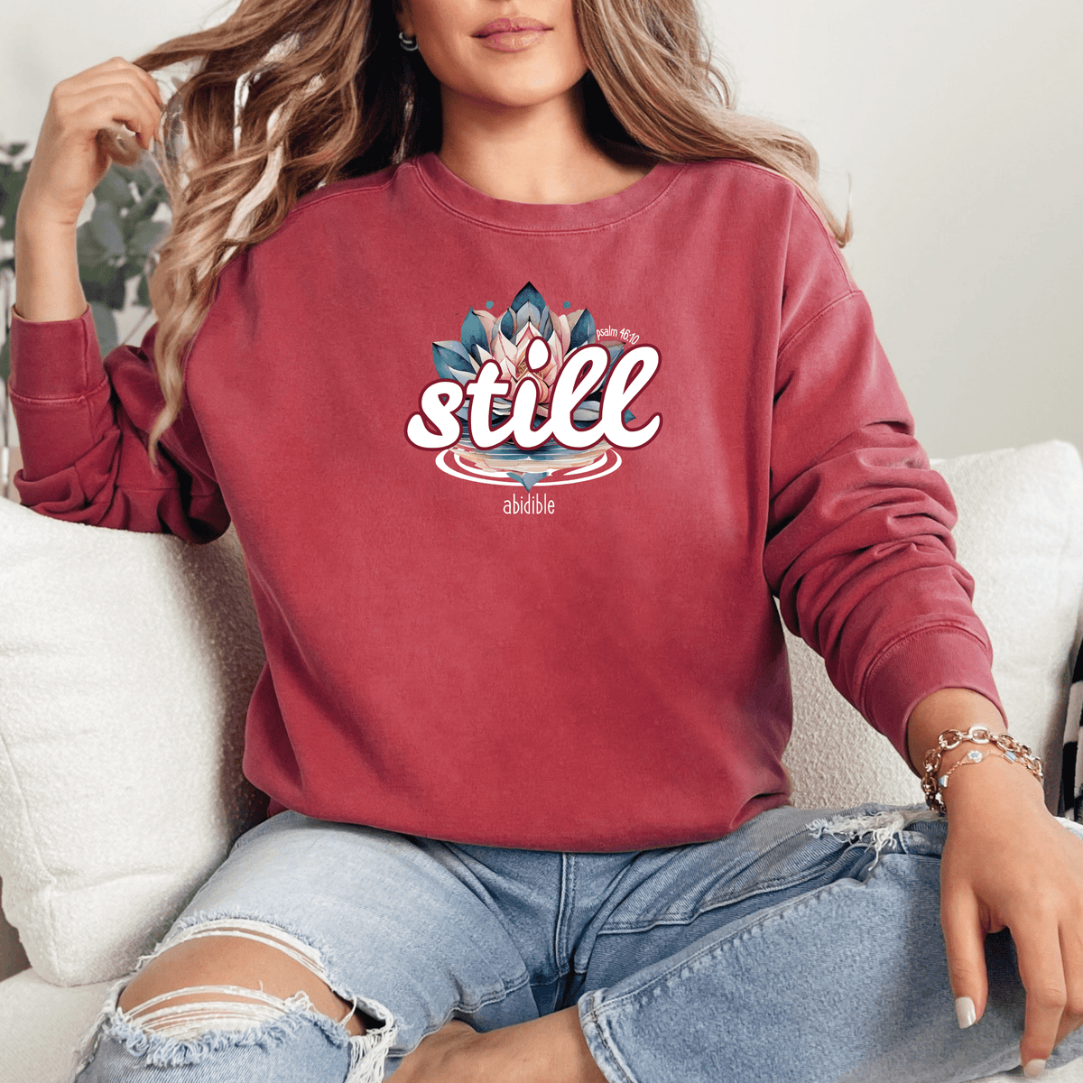 &quot;Still&quot; Unisex Comfort Colors Crewneck Sweatshirt Printify 